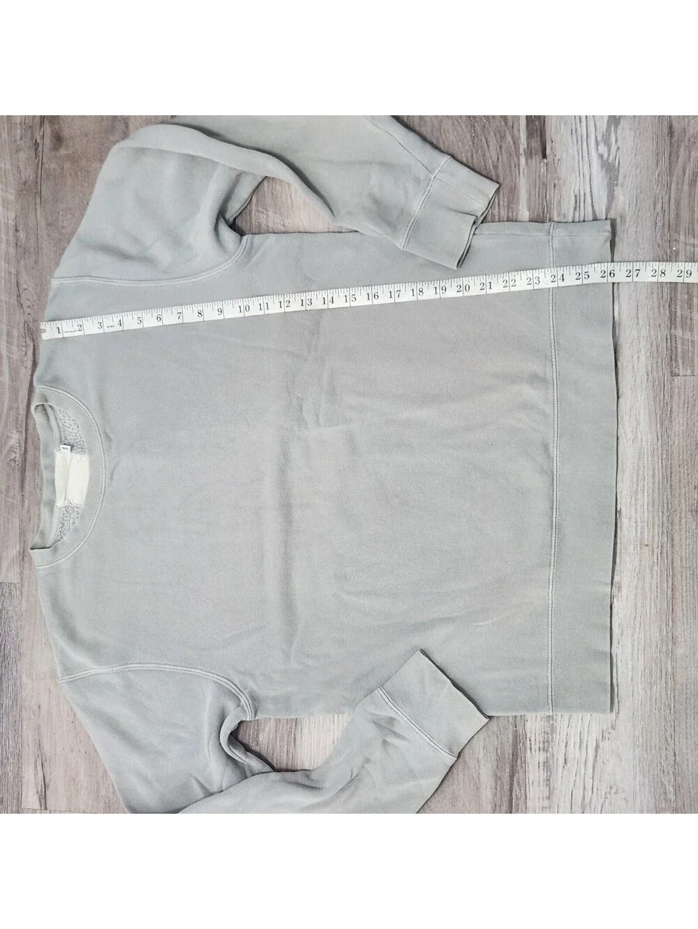Becasa Crew Neck Small / Medium Mint Green / Grey Sweatshirt